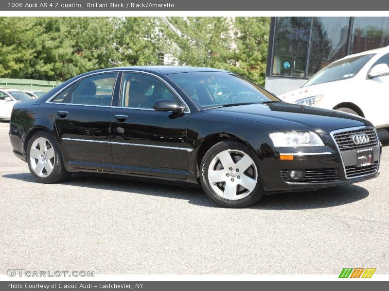 Brilliant Black / Black/Amaretto 2006 Audi A8 4.2 quattro