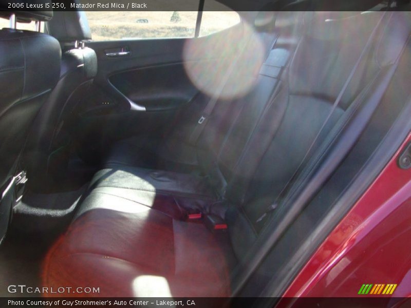 Matador Red Mica / Black 2006 Lexus IS 250