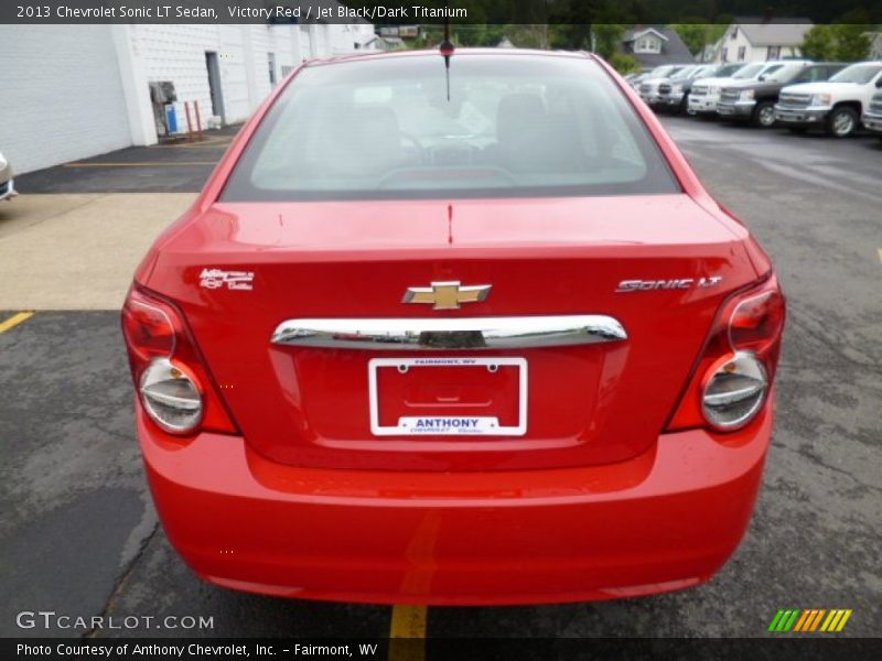 Victory Red / Jet Black/Dark Titanium 2013 Chevrolet Sonic LT Sedan