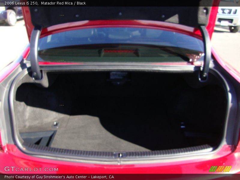 Matador Red Mica / Black 2006 Lexus IS 250