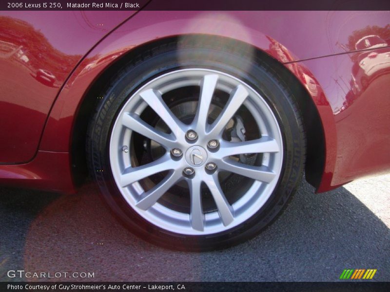 Matador Red Mica / Black 2006 Lexus IS 250