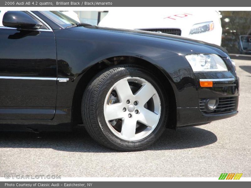 Brilliant Black / Black/Amaretto 2006 Audi A8 4.2 quattro