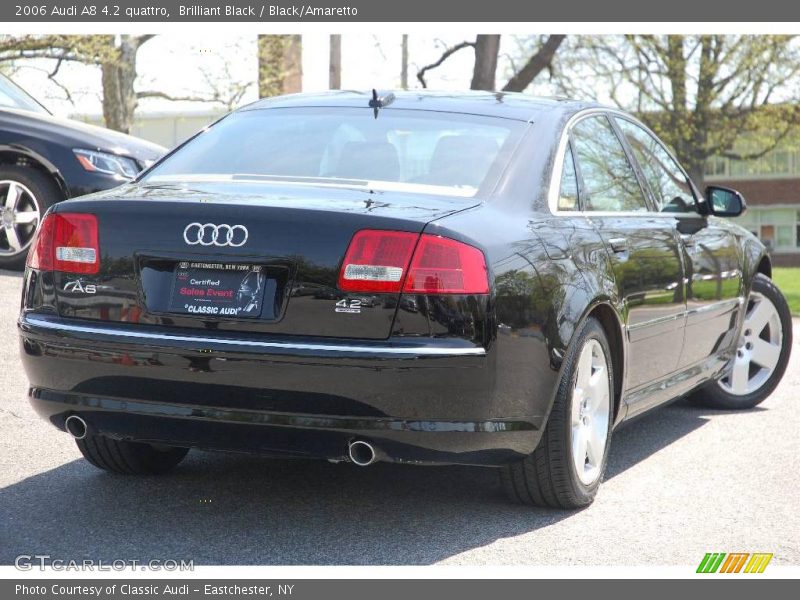 Brilliant Black / Black/Amaretto 2006 Audi A8 4.2 quattro