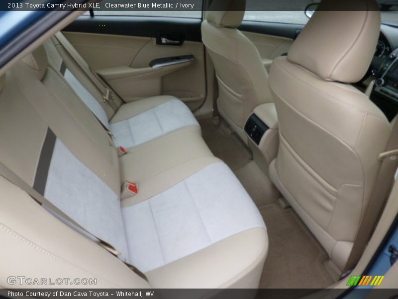 Clearwater Blue Metallic / Ivory 2013 Toyota Camry Hybrid XLE