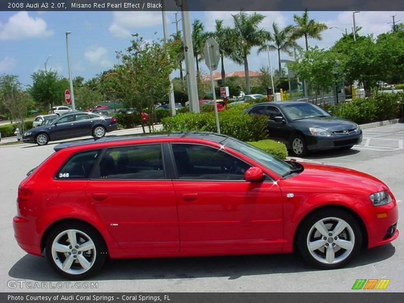 Misano Red Pearl Effect / Black 2008 Audi A3 2.0T