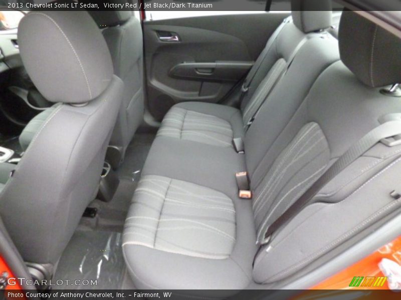Victory Red / Jet Black/Dark Titanium 2013 Chevrolet Sonic LT Sedan