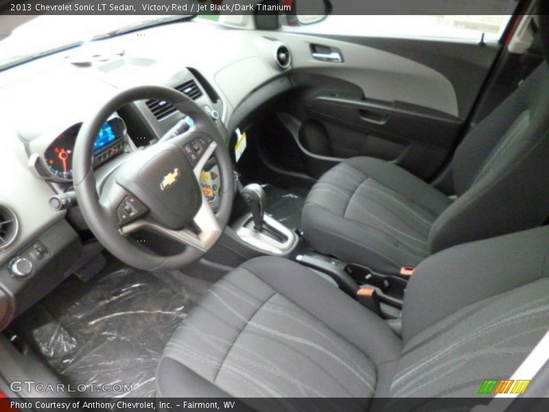 Victory Red / Jet Black/Dark Titanium 2013 Chevrolet Sonic LT Sedan