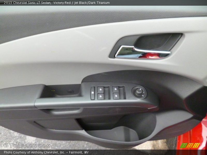 Victory Red / Jet Black/Dark Titanium 2013 Chevrolet Sonic LT Sedan