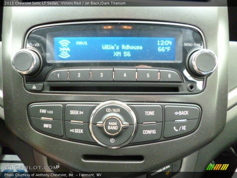 Victory Red / Jet Black/Dark Titanium 2013 Chevrolet Sonic LT Sedan