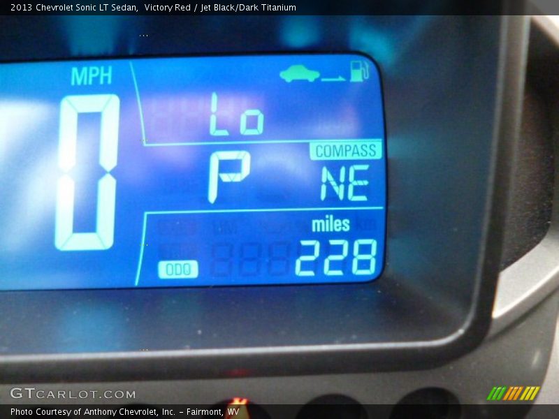 Victory Red / Jet Black/Dark Titanium 2013 Chevrolet Sonic LT Sedan