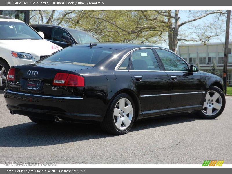 Brilliant Black / Black/Amaretto 2006 Audi A8 4.2 quattro