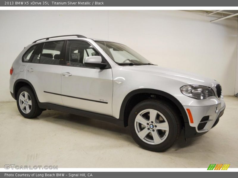 Titanium Silver Metallic / Black 2013 BMW X5 xDrive 35i