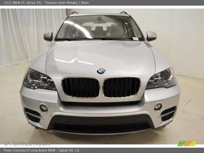 Titanium Silver Metallic / Black 2013 BMW X5 xDrive 35i