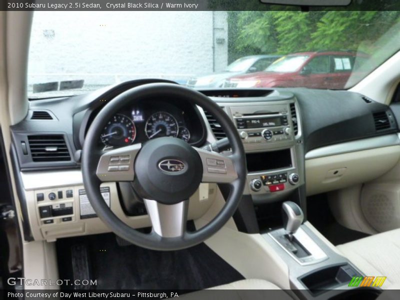 Crystal Black Silica / Warm Ivory 2010 Subaru Legacy 2.5i Sedan