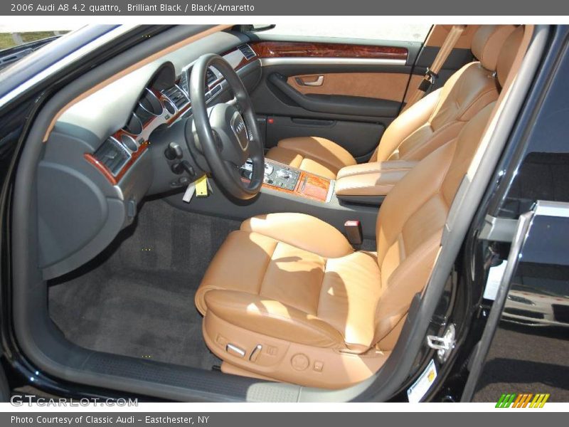 Brilliant Black / Black/Amaretto 2006 Audi A8 4.2 quattro