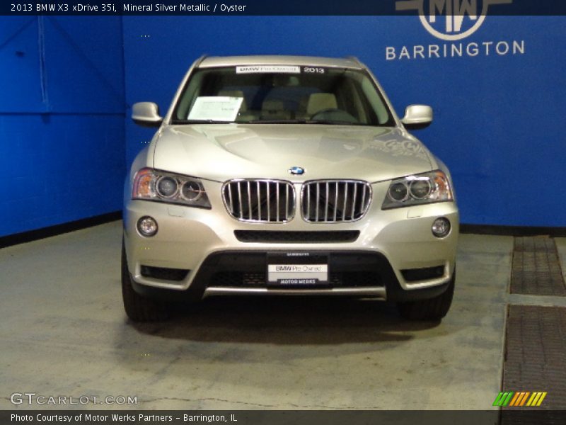 Mineral Silver Metallic / Oyster 2013 BMW X3 xDrive 35i