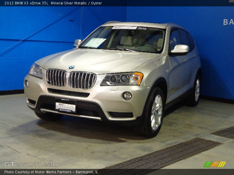 Mineral Silver Metallic / Oyster 2013 BMW X3 xDrive 35i