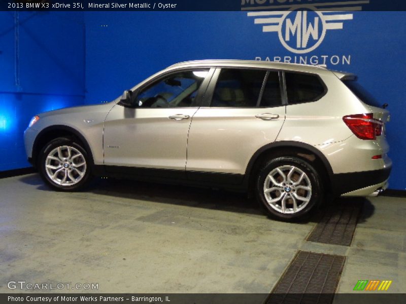 Mineral Silver Metallic / Oyster 2013 BMW X3 xDrive 35i