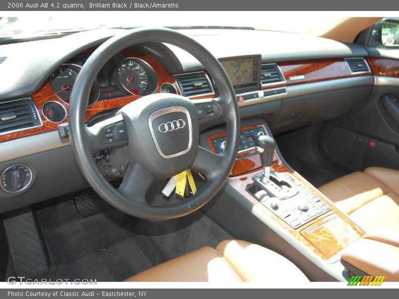 Brilliant Black / Black/Amaretto 2006 Audi A8 4.2 quattro