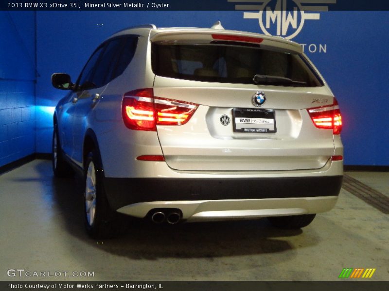 Mineral Silver Metallic / Oyster 2013 BMW X3 xDrive 35i