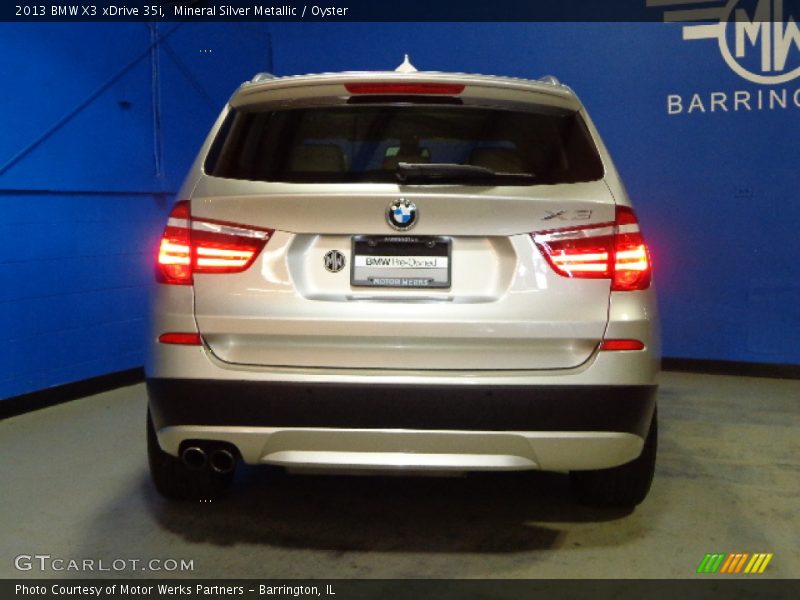 Mineral Silver Metallic / Oyster 2013 BMW X3 xDrive 35i