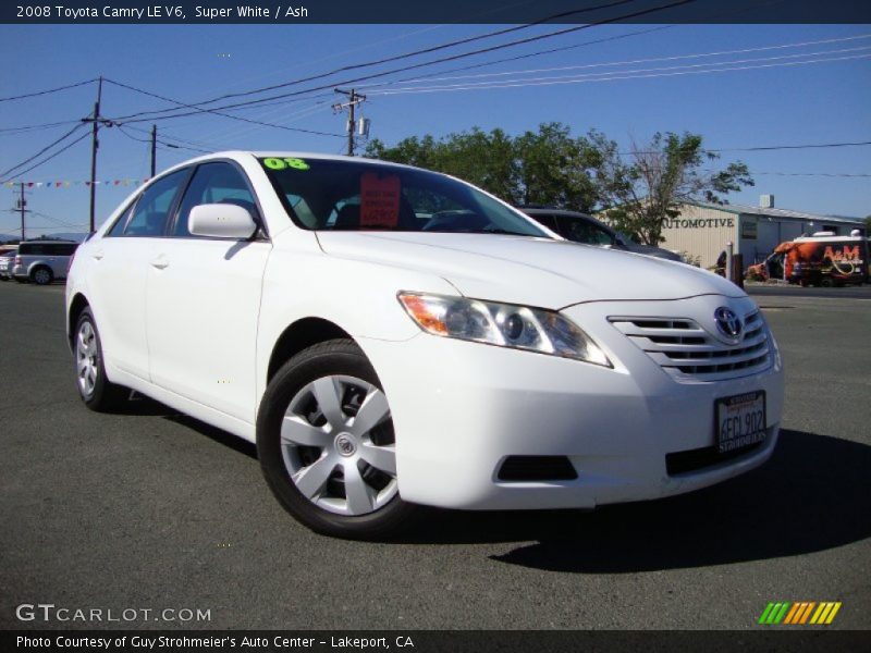 Super White / Ash 2008 Toyota Camry LE V6