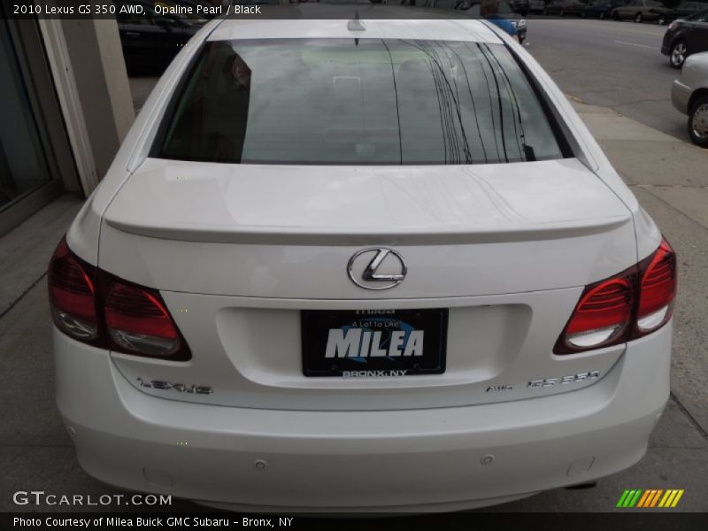 Opaline Pearl / Black 2010 Lexus GS 350 AWD
