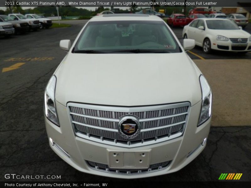 White Diamond Tricoat / Very Light Platinum/Dark Urban/Cocoa Opus Full Leather 2013 Cadillac XTS Platinum AWD