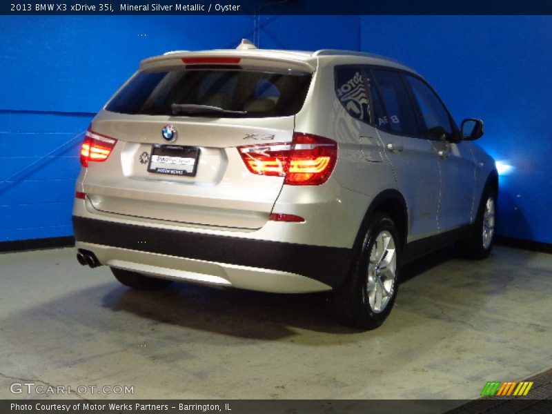 Mineral Silver Metallic / Oyster 2013 BMW X3 xDrive 35i