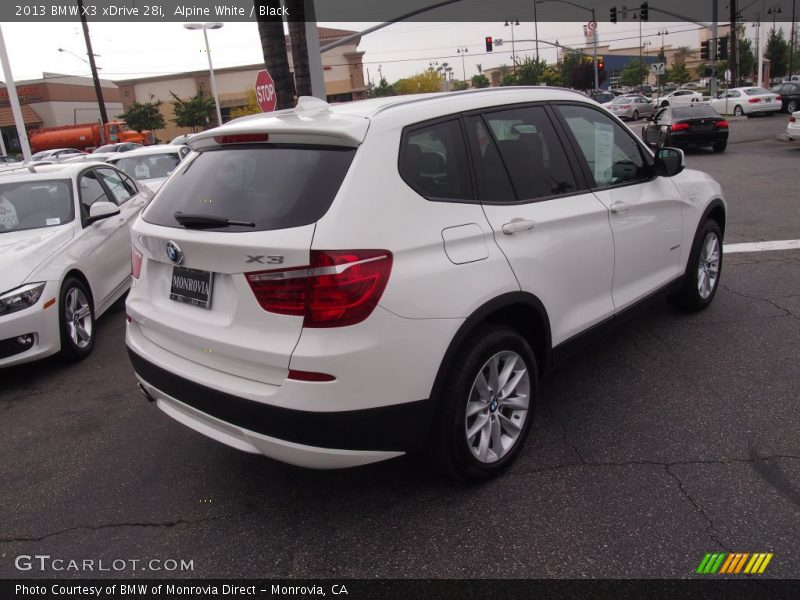Alpine White / Black 2013 BMW X3 xDrive 28i