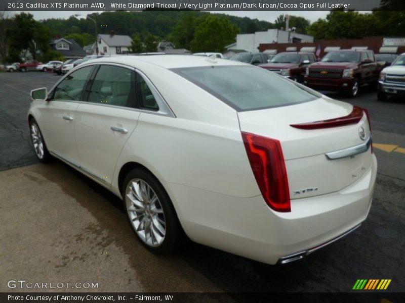 White Diamond Tricoat / Very Light Platinum/Dark Urban/Cocoa Opus Full Leather 2013 Cadillac XTS Platinum AWD