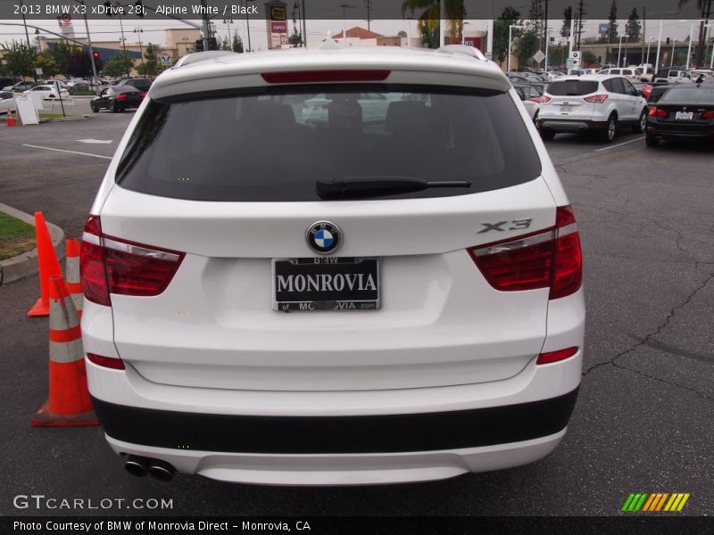 Alpine White / Black 2013 BMW X3 xDrive 28i