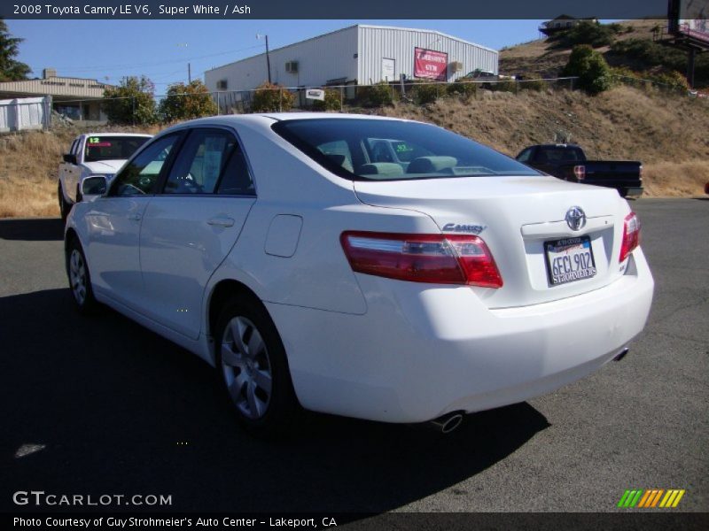 Super White / Ash 2008 Toyota Camry LE V6