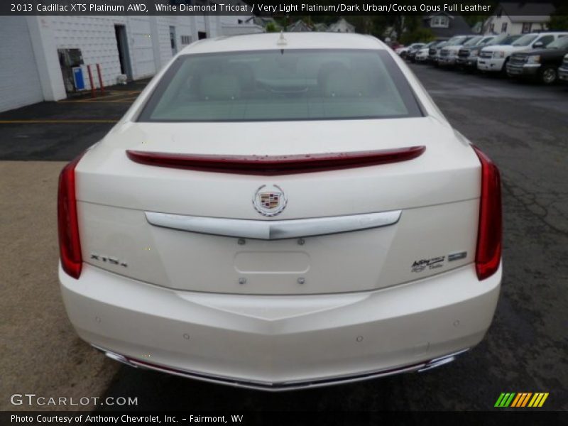 White Diamond Tricoat / Very Light Platinum/Dark Urban/Cocoa Opus Full Leather 2013 Cadillac XTS Platinum AWD