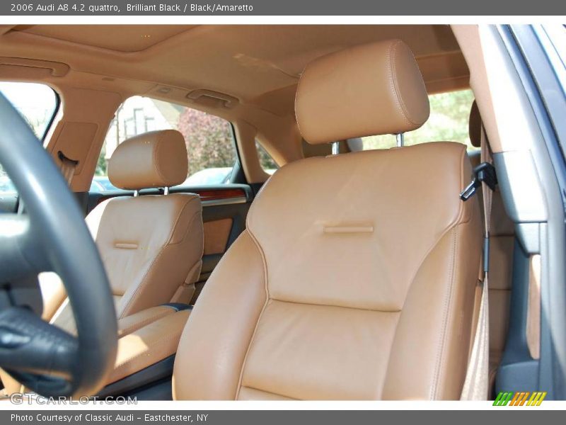 Brilliant Black / Black/Amaretto 2006 Audi A8 4.2 quattro
