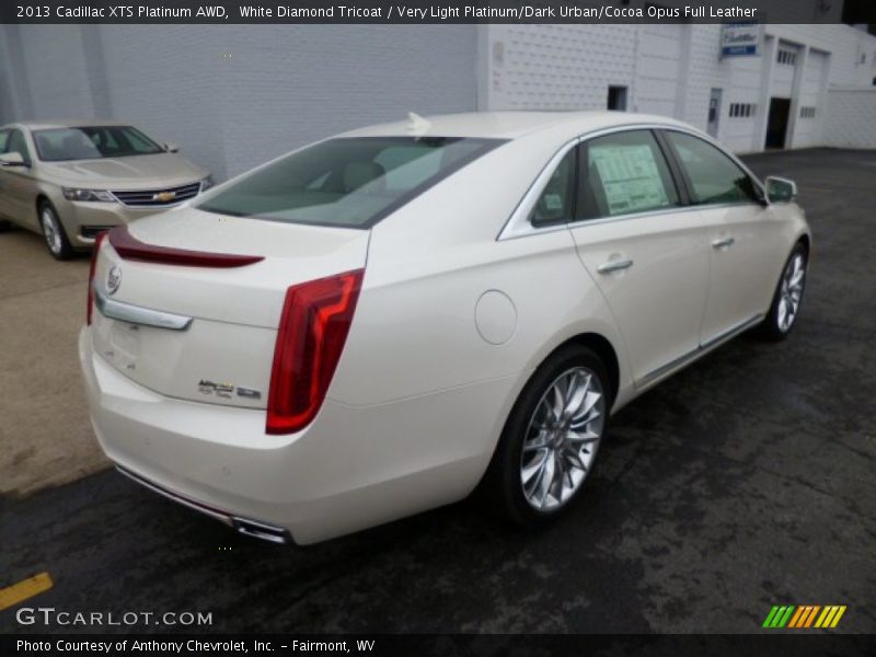 White Diamond Tricoat / Very Light Platinum/Dark Urban/Cocoa Opus Full Leather 2013 Cadillac XTS Platinum AWD