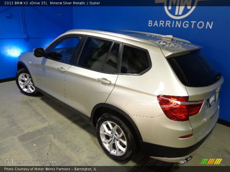 Mineral Silver Metallic / Oyster 2013 BMW X3 xDrive 35i