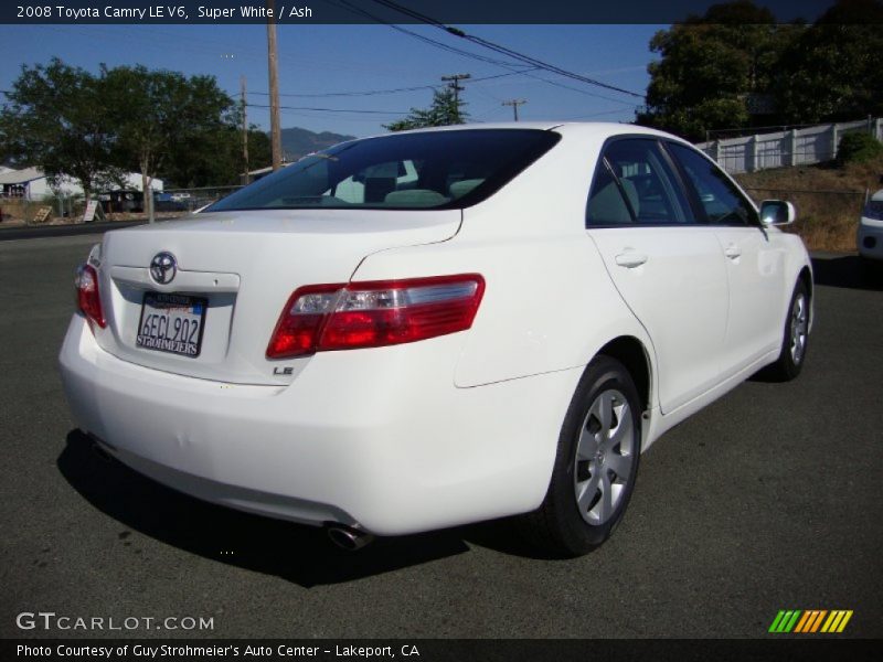 Super White / Ash 2008 Toyota Camry LE V6
