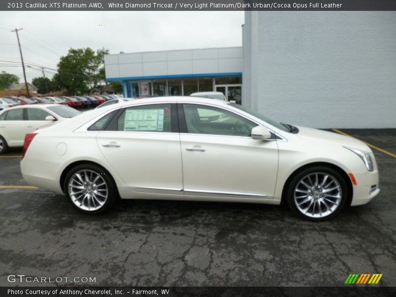 White Diamond Tricoat / Very Light Platinum/Dark Urban/Cocoa Opus Full Leather 2013 Cadillac XTS Platinum AWD