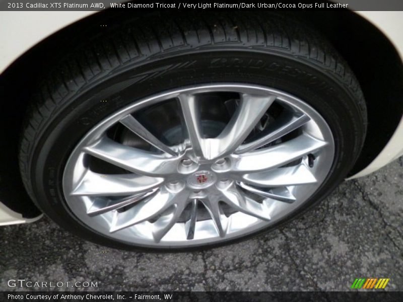 White Diamond Tricoat / Very Light Platinum/Dark Urban/Cocoa Opus Full Leather 2013 Cadillac XTS Platinum AWD