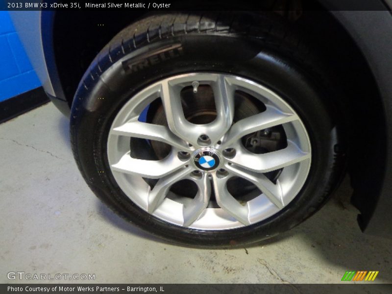 Mineral Silver Metallic / Oyster 2013 BMW X3 xDrive 35i