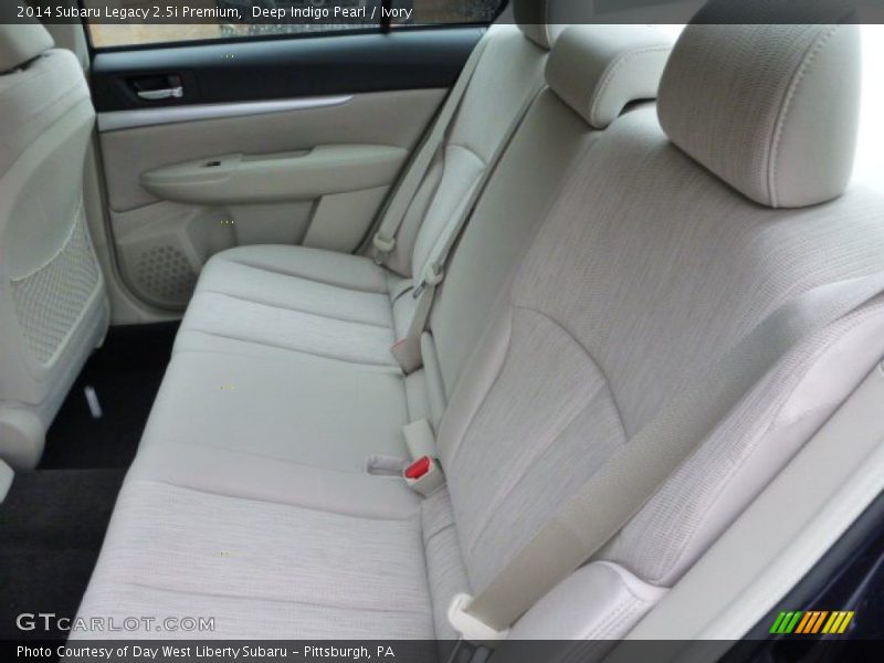 Rear Seat of 2014 Legacy 2.5i Premium