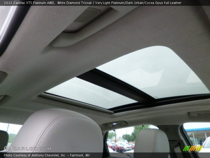 White Diamond Tricoat / Very Light Platinum/Dark Urban/Cocoa Opus Full Leather 2013 Cadillac XTS Platinum AWD