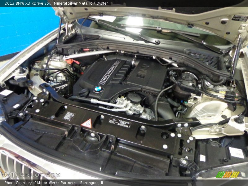 Mineral Silver Metallic / Oyster 2013 BMW X3 xDrive 35i