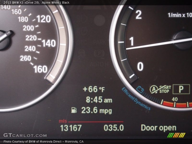 Alpine White / Black 2013 BMW X3 xDrive 28i