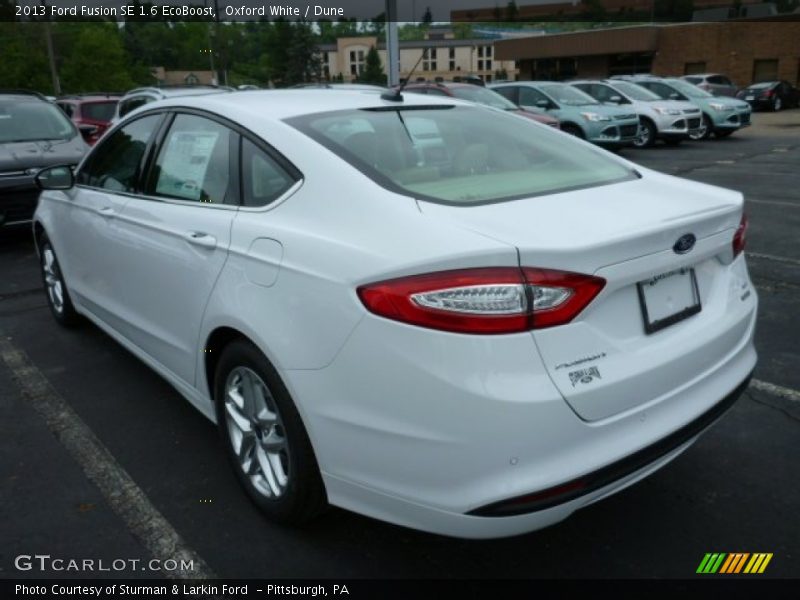 Oxford White / Dune 2013 Ford Fusion SE 1.6 EcoBoost