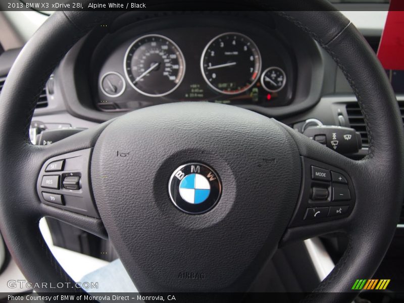 Alpine White / Black 2013 BMW X3 xDrive 28i