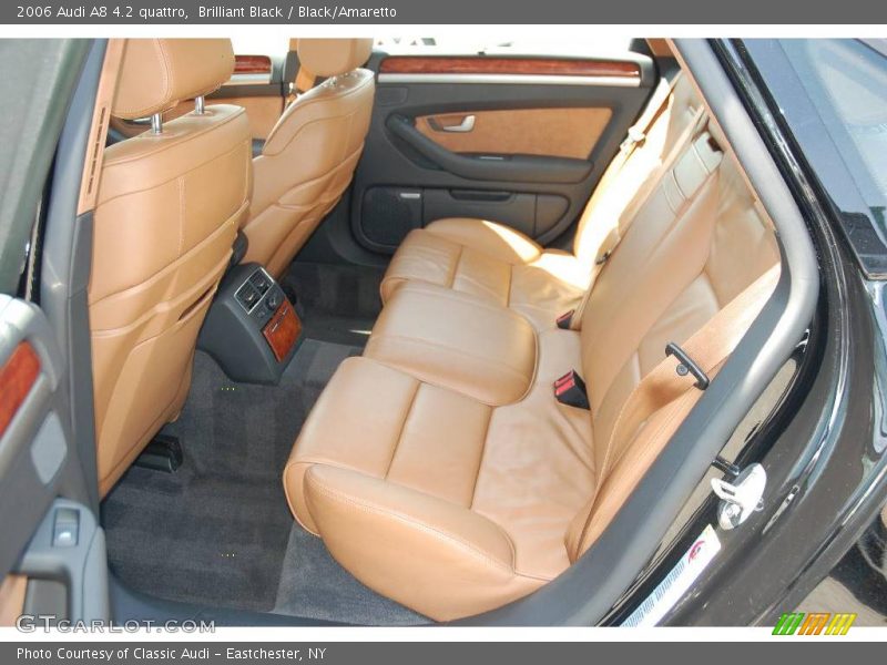 Brilliant Black / Black/Amaretto 2006 Audi A8 4.2 quattro