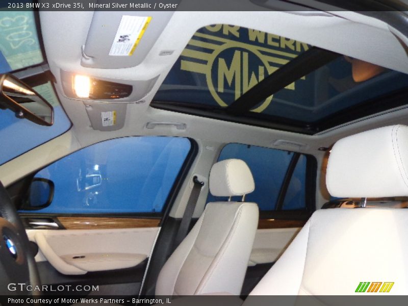 Mineral Silver Metallic / Oyster 2013 BMW X3 xDrive 35i