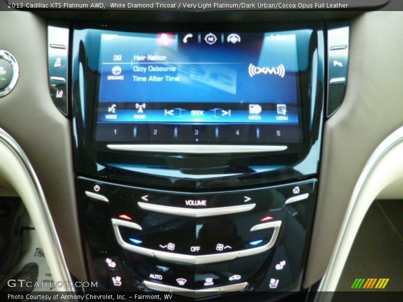 White Diamond Tricoat / Very Light Platinum/Dark Urban/Cocoa Opus Full Leather 2013 Cadillac XTS Platinum AWD